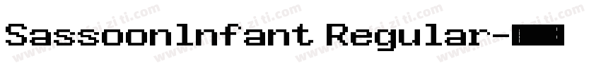 Sassoonlnfant Regular字体转换